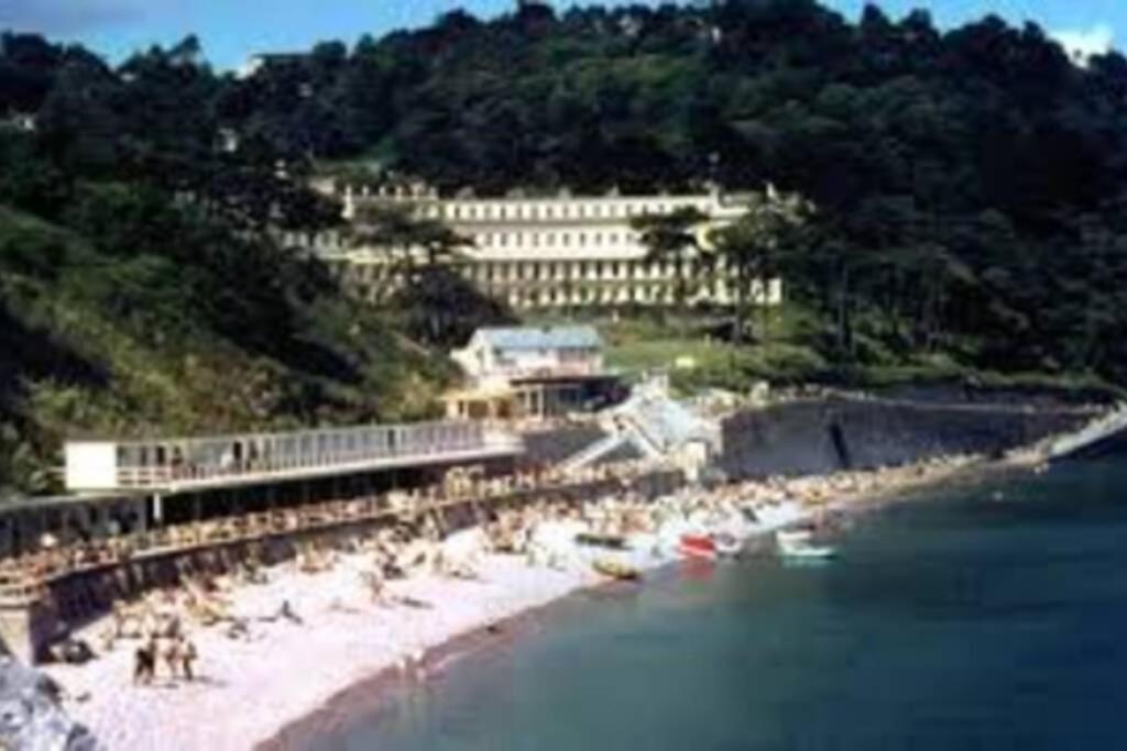 **Sunny And Bright, Thatchers Rock One Bed Beach Front Apartment*** Torquay Exteriör bild