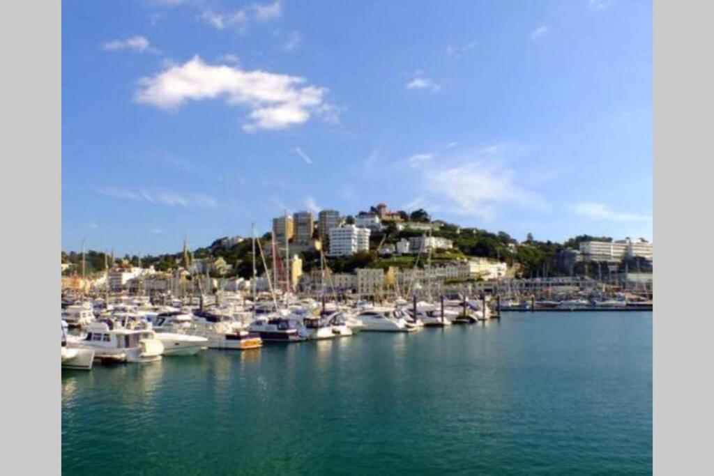 **Sunny And Bright, Thatchers Rock One Bed Beach Front Apartment*** Torquay Exteriör bild